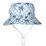 Acorn Blue Checked Palms Wide Brim Bucket Hat