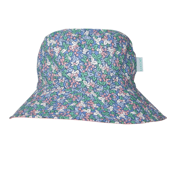 Acorn Bluebell Meadow Wide Brim Bucket Hat