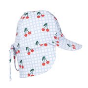 Acorn Cherry Checks Swim Flap Cap-swimwear-Bambini
