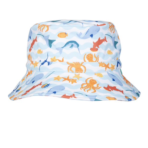 Acorn Under The Sea Wide Brim Swim Bucket Hat