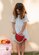 Acorn Watermelon Segment Straw Bag