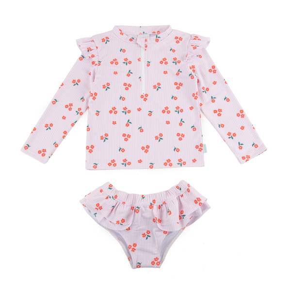 Acorn Striped Posy UPF50+ Swim Set