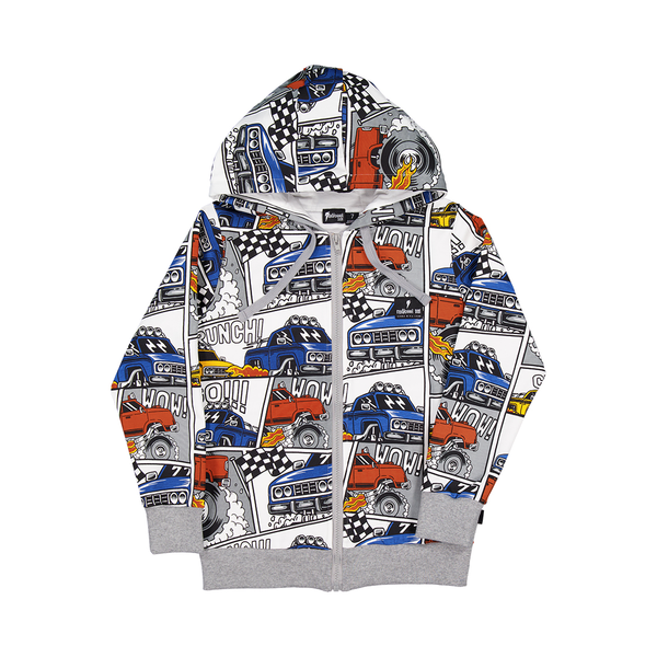 Radicool Monster Trucks Zip Hood
