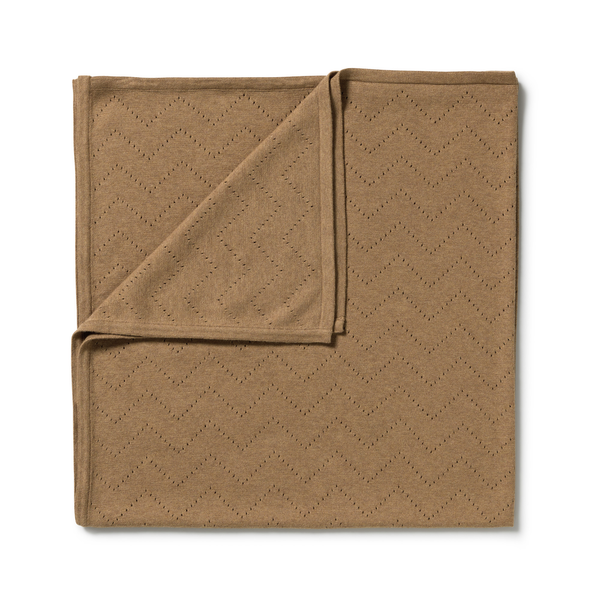 Wilson & Frenchy Organic Knitted Pointelle Blanket