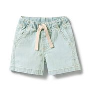Wilson & Frenchy Organic Denim Long Short-pants-and-shorts-Bambini