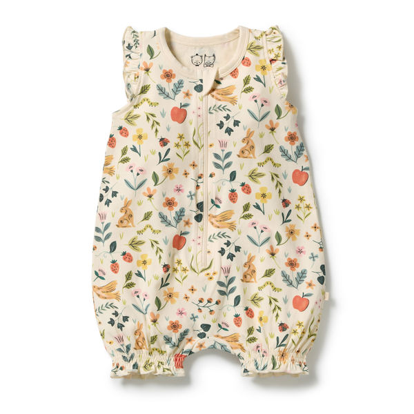 Wilson & Frenchy Organic Ruffle Zipsuit