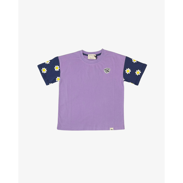 The Girl Club Purple Wash Colourblock Tee