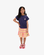 The Girl Club Navy TGC Slub Top