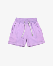 The Girl Club Purple Relaxed Shorts-pants-and-shorts-Bambini