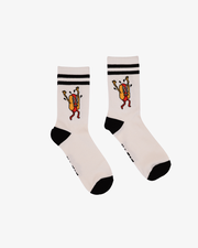 Band of Boys White Hotdog Socks-footwear-Bambini