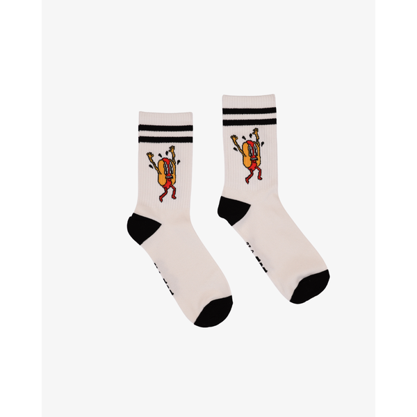 Band of Boys White Hotdog Socks