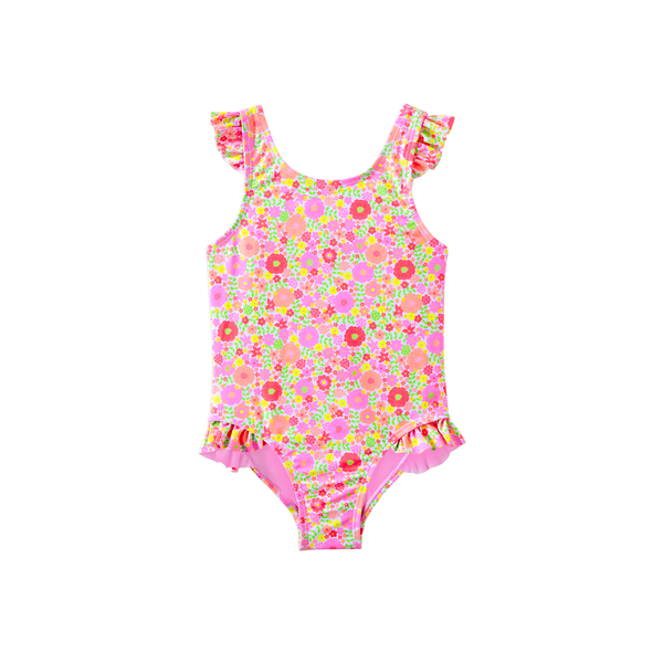 Milky Neon Bloom Swimsuit