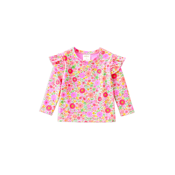 Milky Neon Bloom Rash Vest