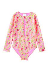 Milky Neon Bloom LS Swimsuit-swimwear-Bambini