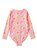 Milky Neon Bloom LS Swimsuit