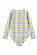 Milky Carnival Check LS Swimsuit