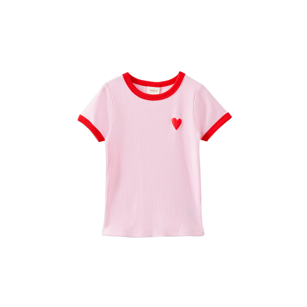 Milky Pink Lady Rib Tee