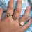 Rex London Glitter Rings (Set Of 3)